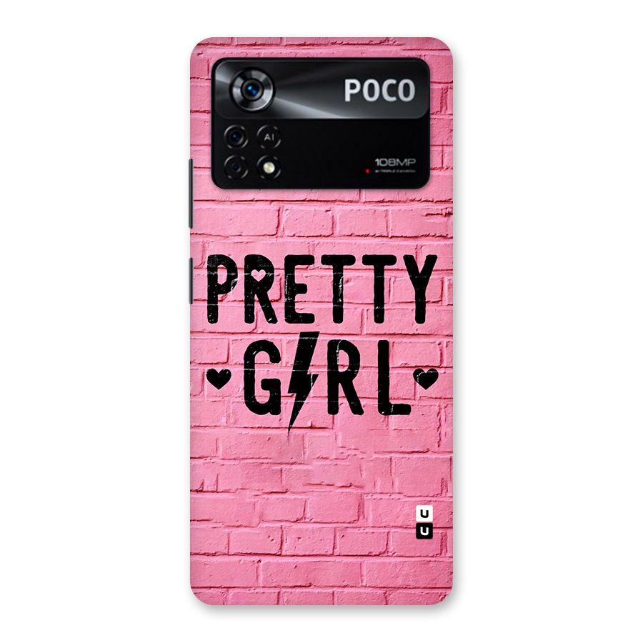 Pretty Girl Wall Back Case for Poco X4 Pro 5G