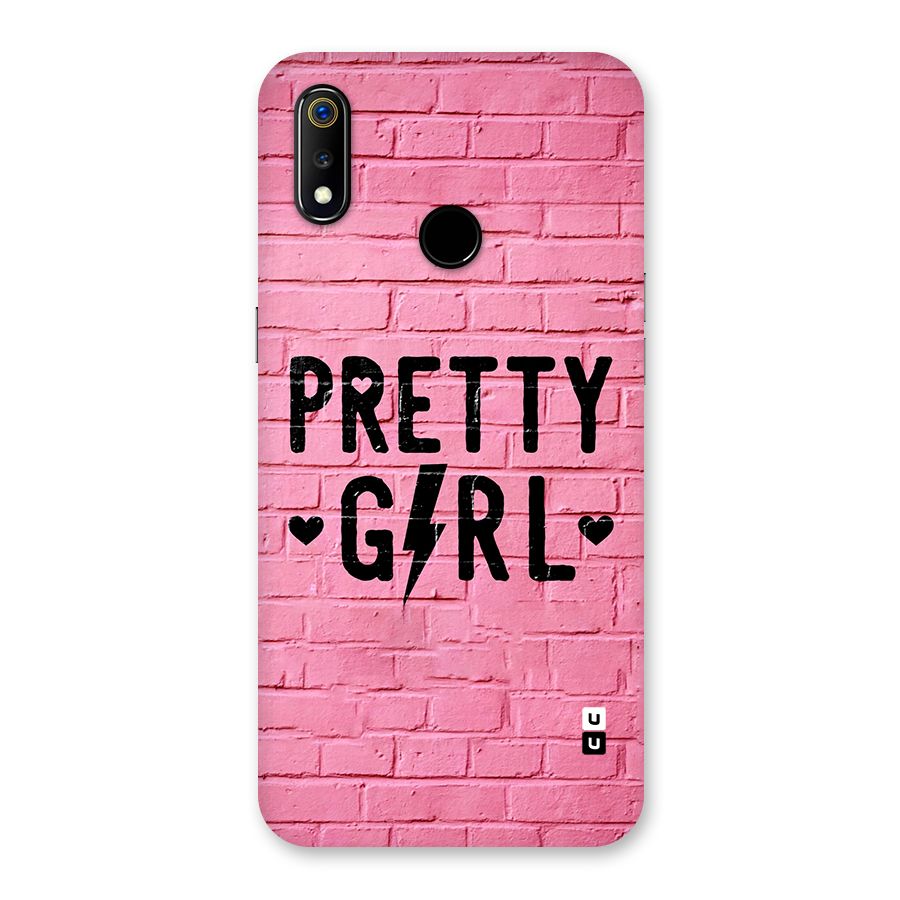 Pretty Girl Wall Back Case for Realme 3