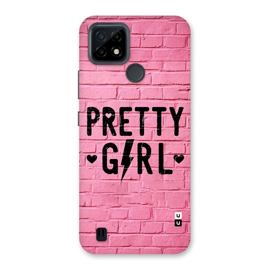 Pretty Girl Wall Back Case for Realme C21