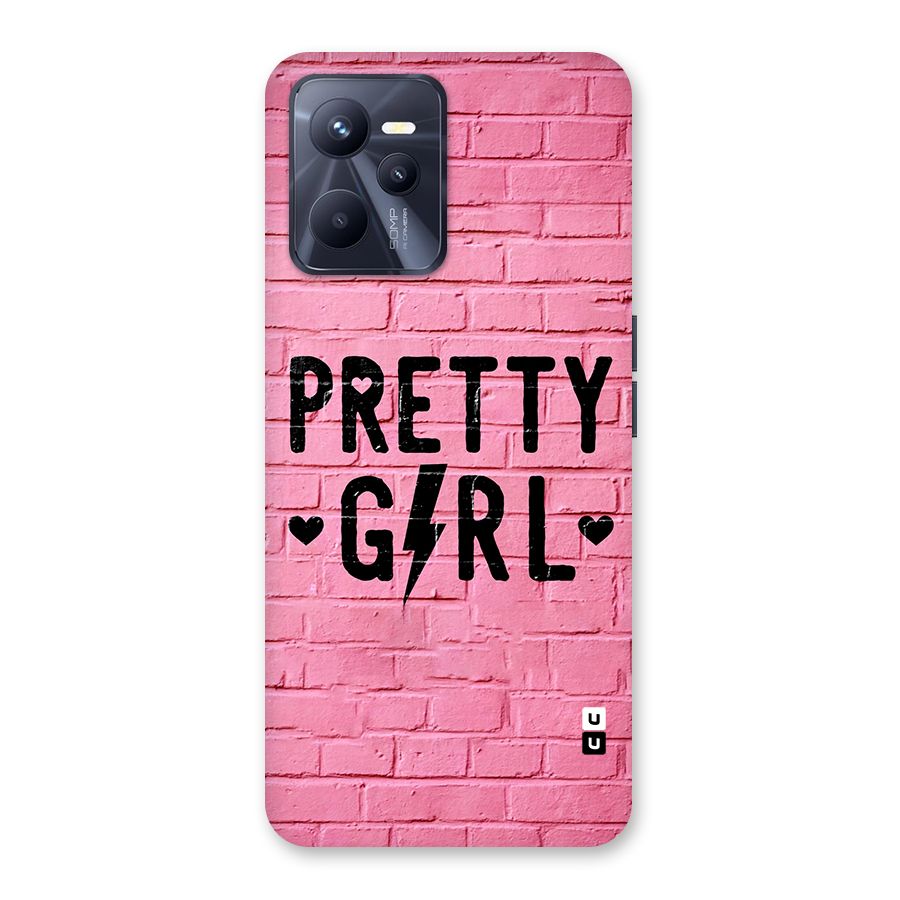 Pretty Girl Wall Back Case for Realme C35