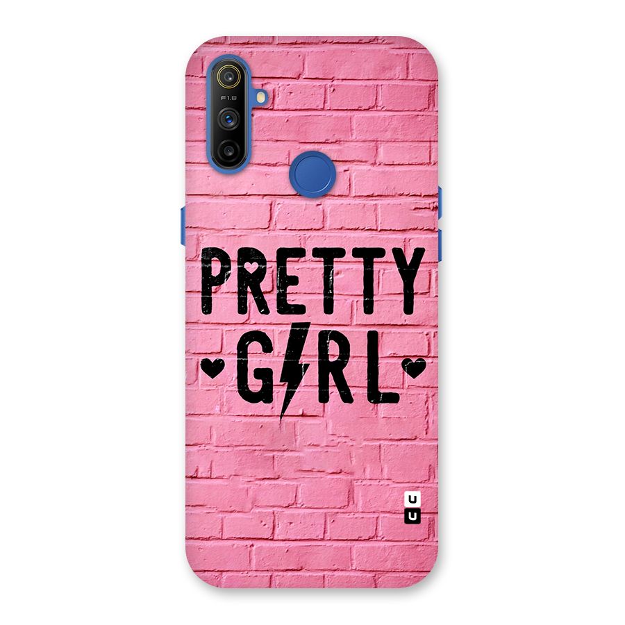 Pretty Girl Wall Back Case for Realme Narzo 10A