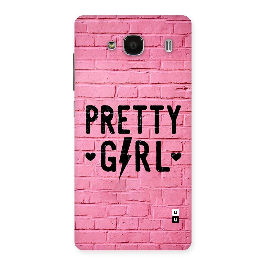 Pretty Girl Wall Back Case for Redmi 2