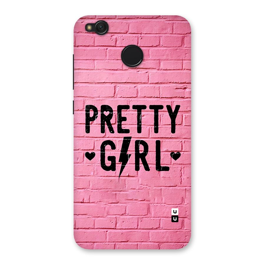 Pretty Girl Wall Back Case for Redmi 4