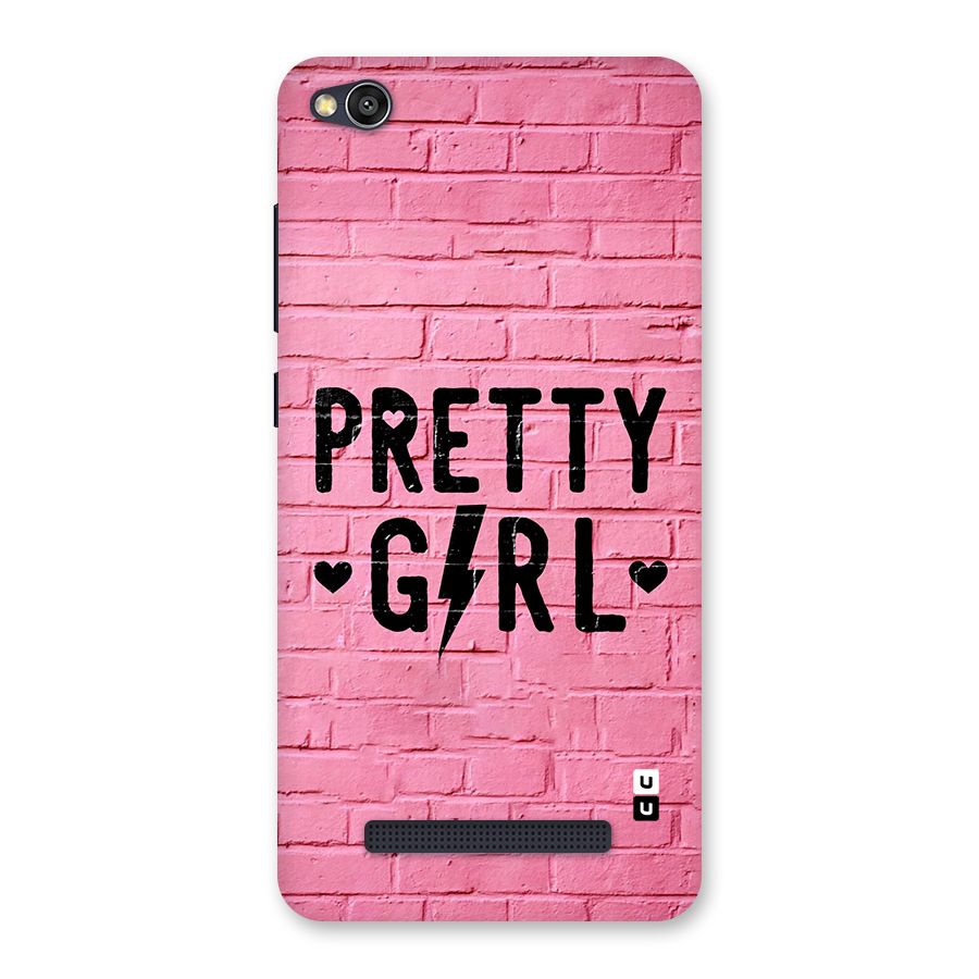 Pretty Girl Wall Back Case for Redmi 4A