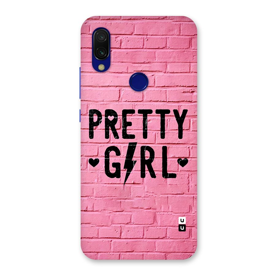 Pretty Girl Wall Back Case for Redmi 7
