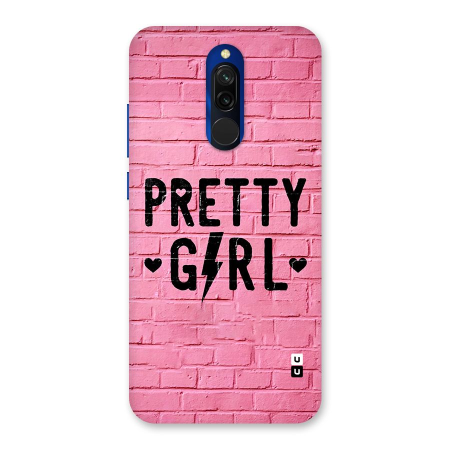 Pretty Girl Wall Back Case for Redmi 8