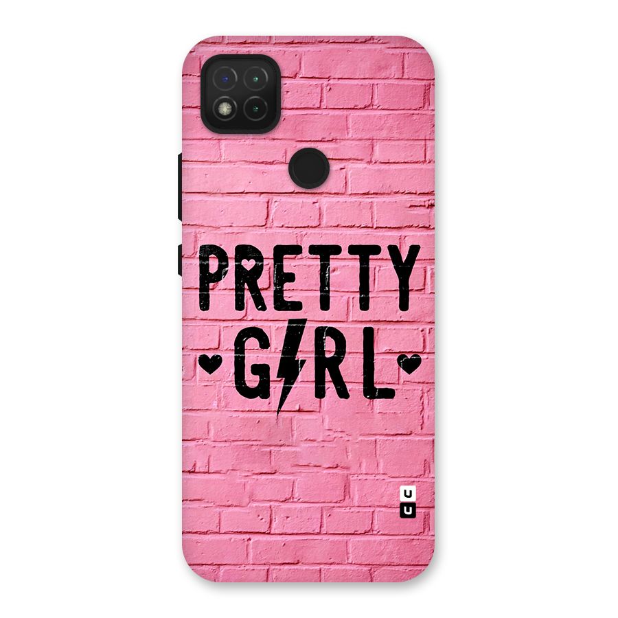 Pretty Girl Wall Back Case for Redmi 9