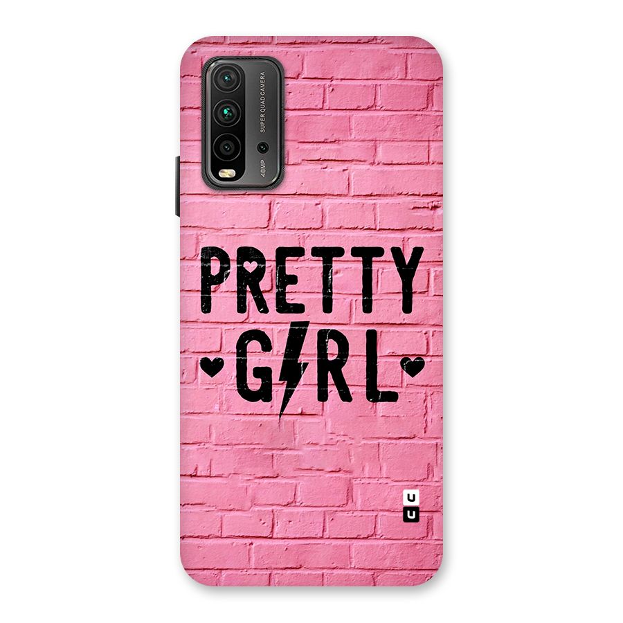 Pretty Girl Wall Back Case for Redmi 9 Power