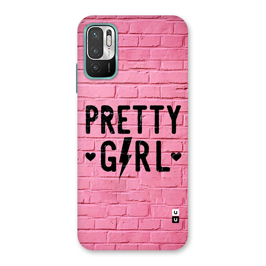 Pretty Girl Wall Back Case for Redmi Note 10T 5G