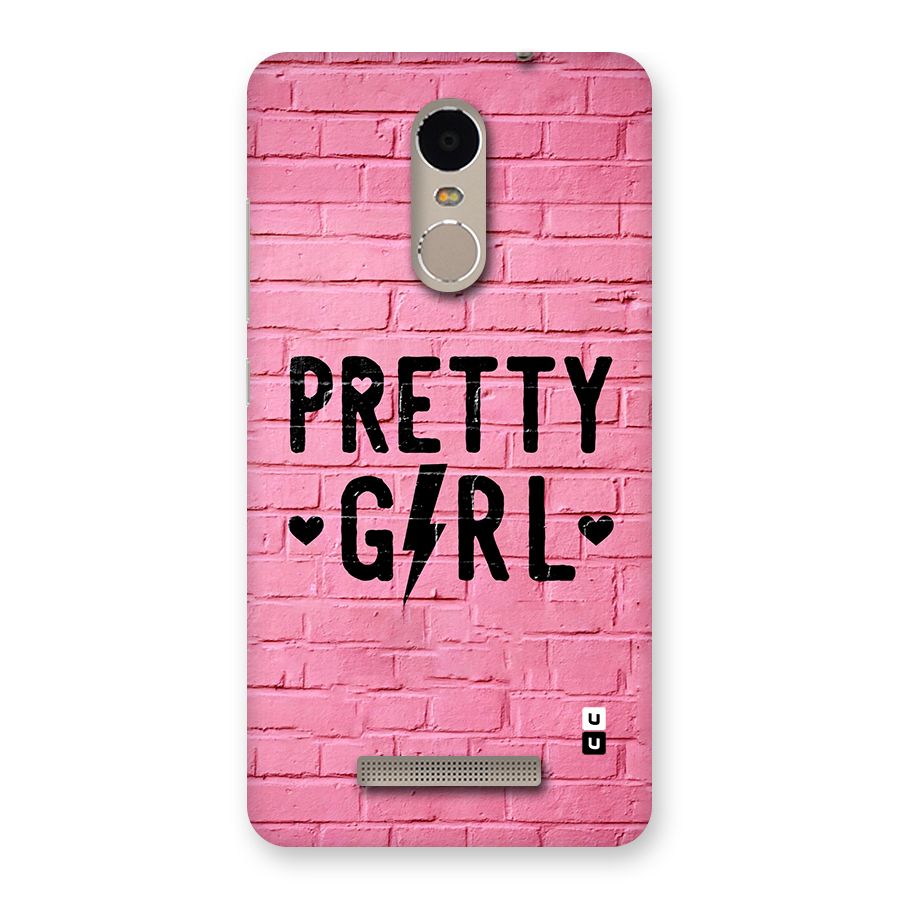 Pretty Girl Wall Back Case for Redmi Note 3