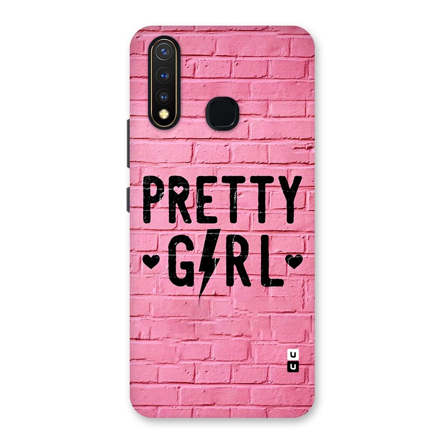 Pretty Girl Wall Back Case for Vivo U20