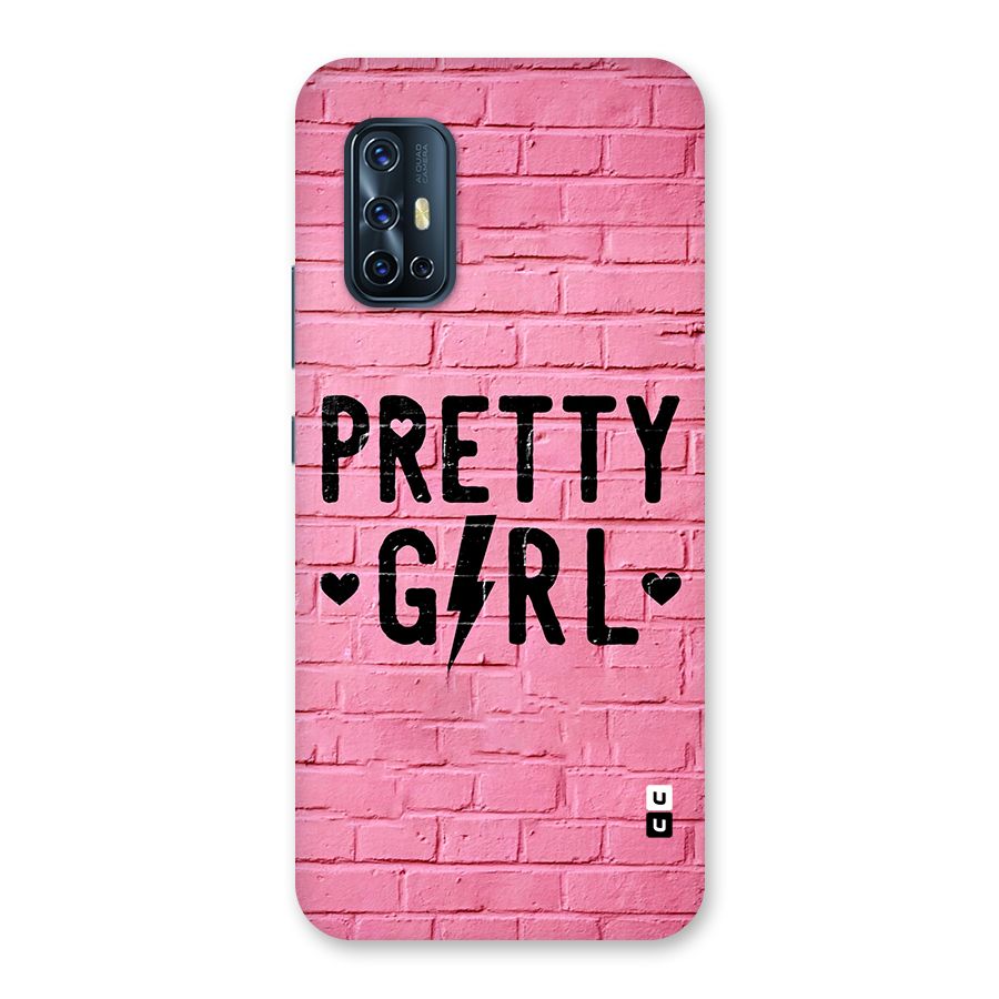 Pretty Girl Wall Back Case for Vivo V17