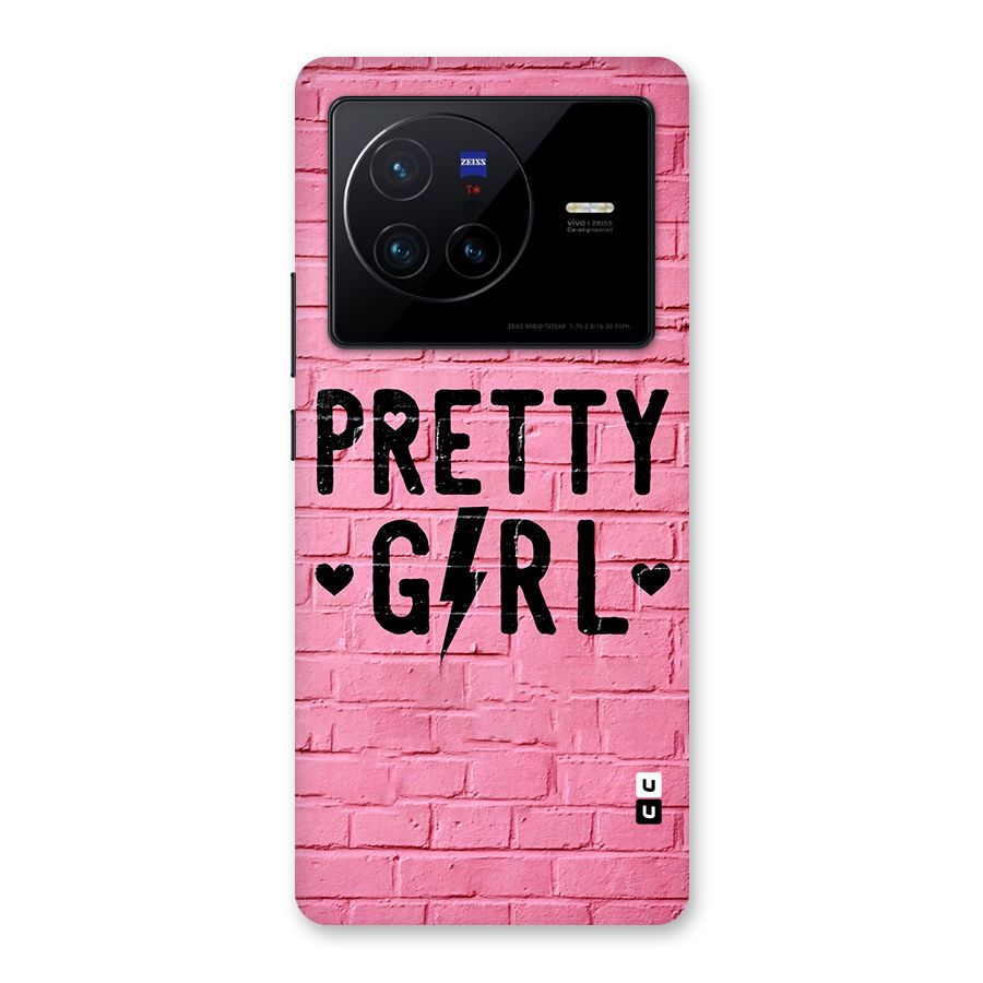 Pretty Girl Wall Back Case for Vivo X80