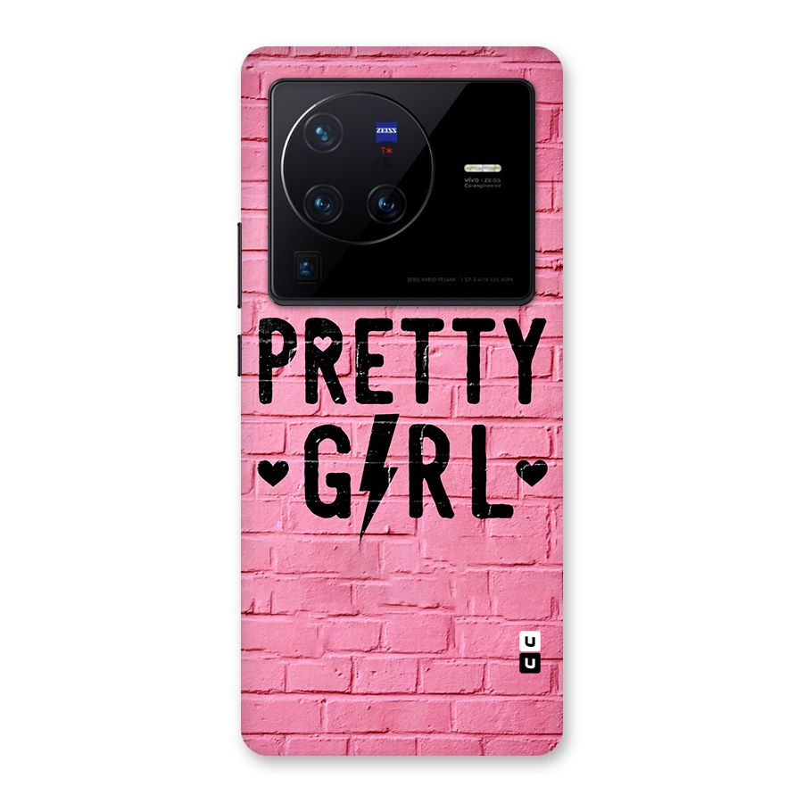 Pretty Girl Wall Back Case for Vivo X80 Pro