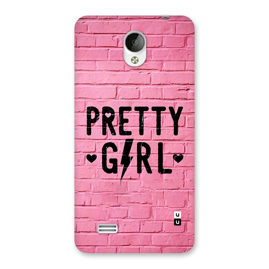 Pretty Girl Wall Back Case for Vivo Y21