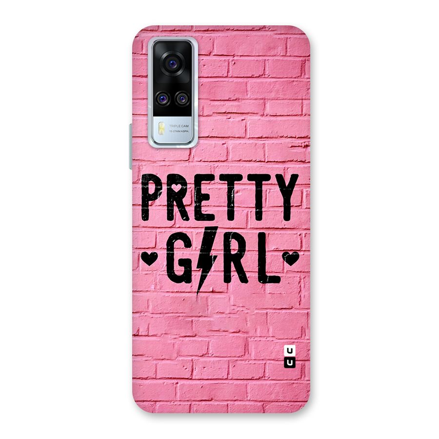 Pretty Girl Wall Back Case for Vivo Y31