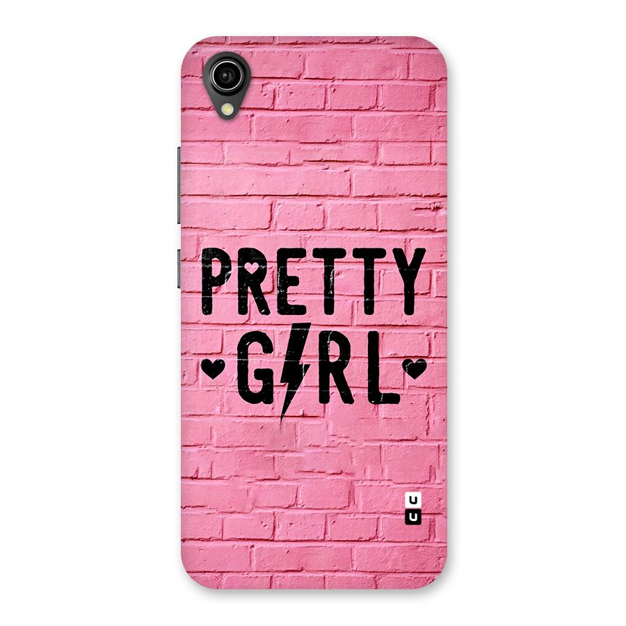 Pretty Girl Wall Back Case for Vivo Y90