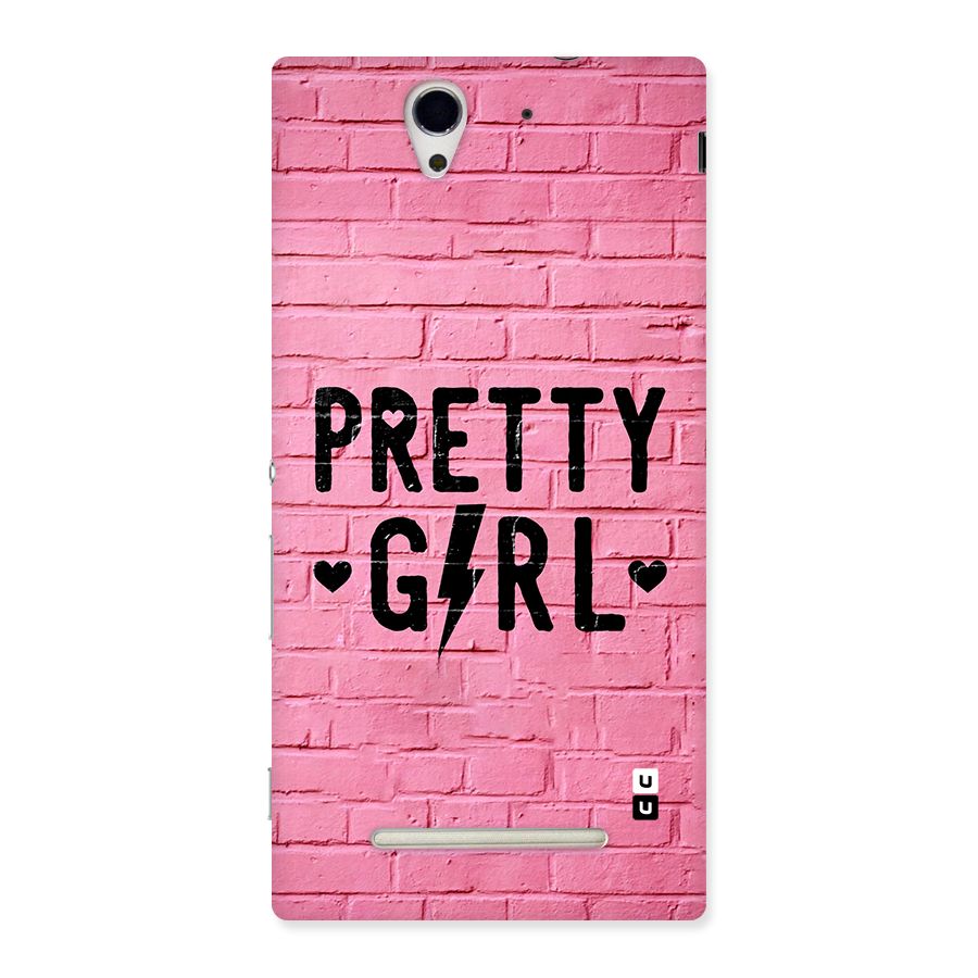 Pretty Girl Wall Back Case for Xperia C3