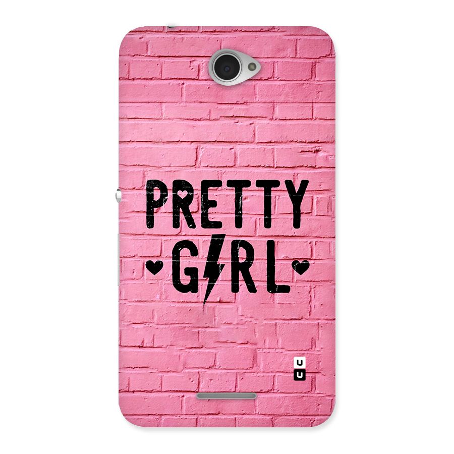 Pretty Girl Wall Back Case for Xperia E4