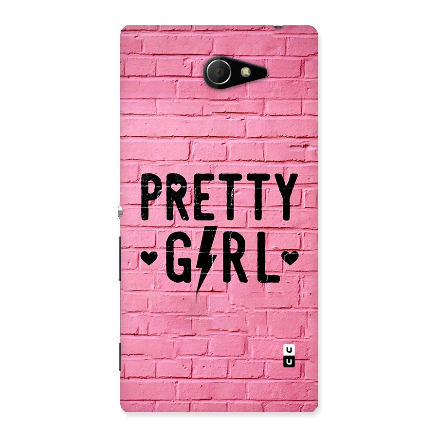 Pretty Girl Wall Back Case for Xperia M2