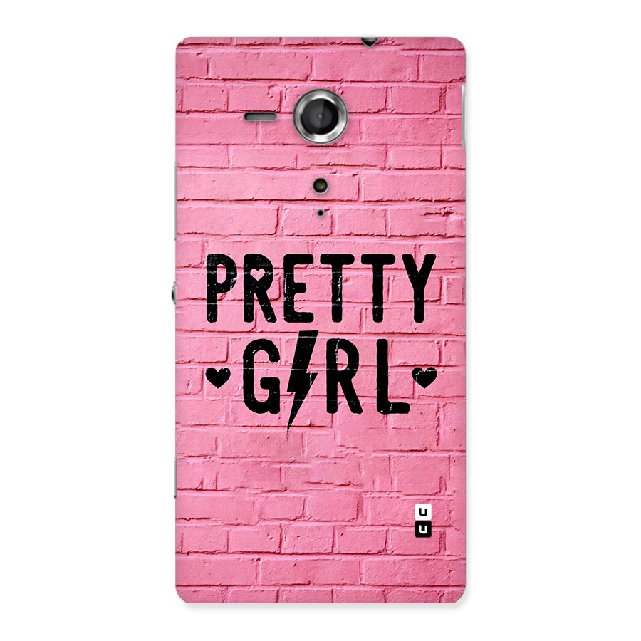 Pretty Girl Wall Back Case for Xperia Sp