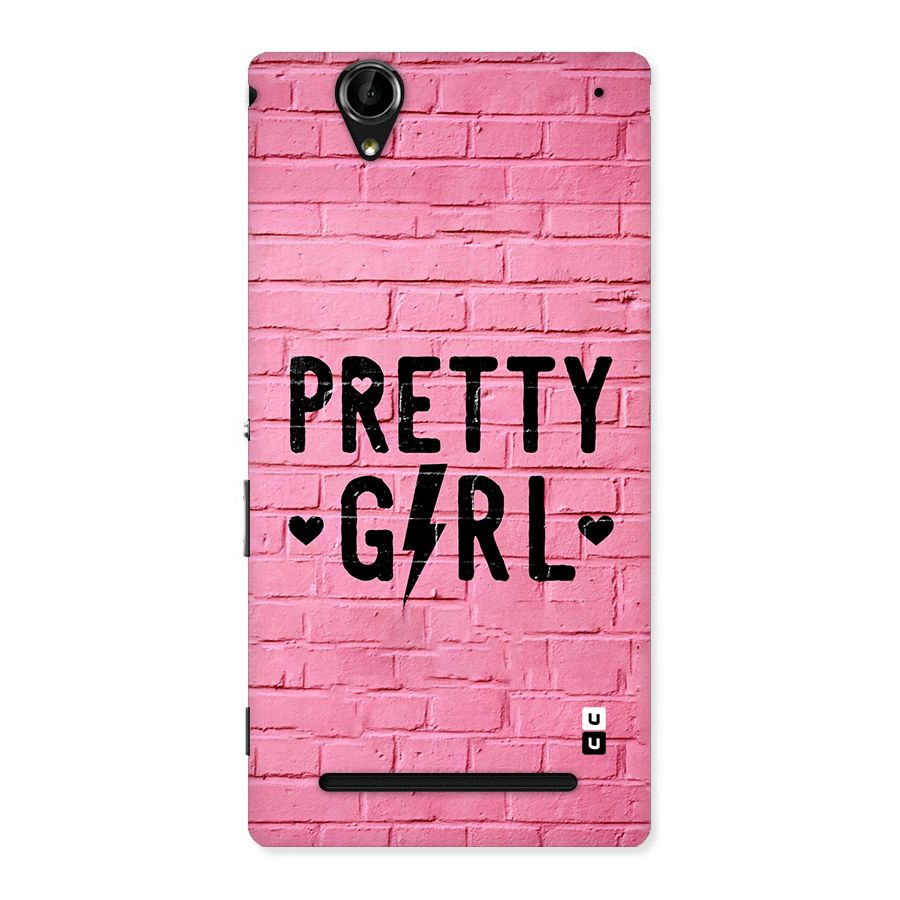 Pretty Girl Wall Back Case for Xperia T2