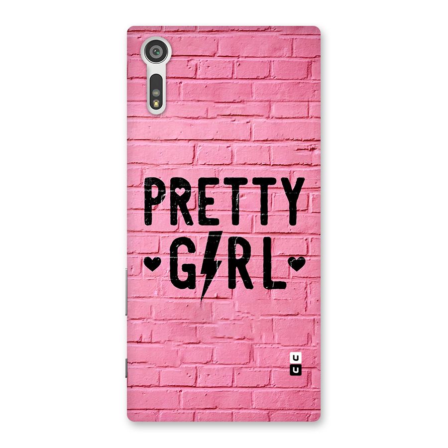 Pretty Girl Wall Back Case for Xperia XZ
