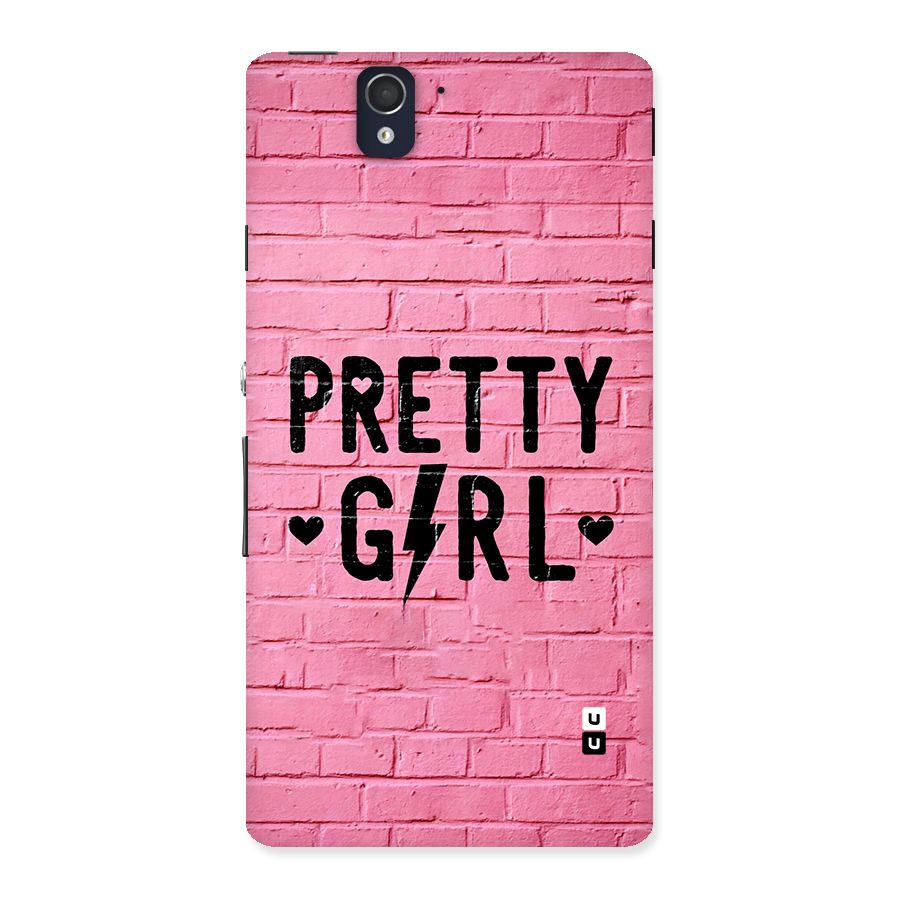 Pretty Girl Wall Back Case for Xperia Z