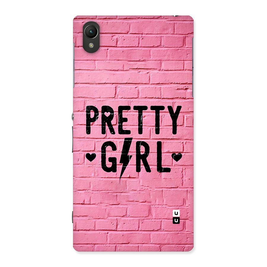 Pretty Girl Wall Back Case for Xperia Z1