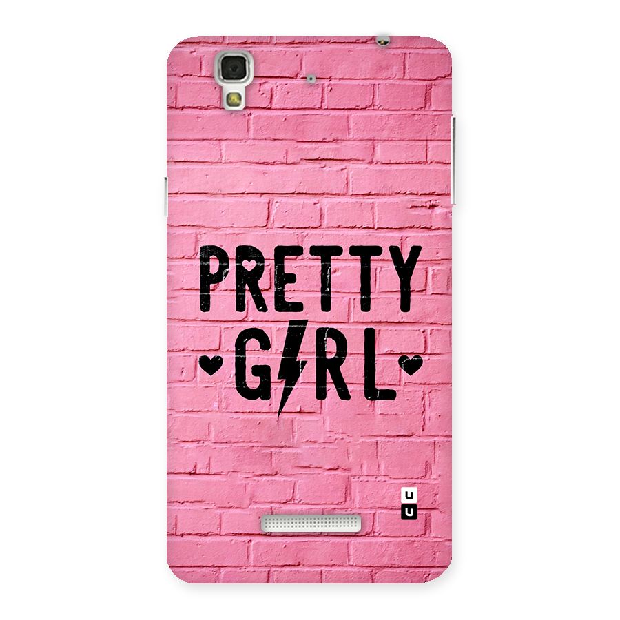 Pretty Girl Wall Back Case for Yureka