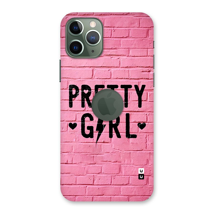 Pretty Girl Wall Back Case for iPhone 11 Pro Logo Cut