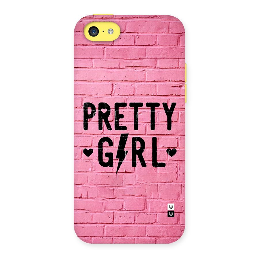 Pretty Girl Wall Back Case for iPhone 5C