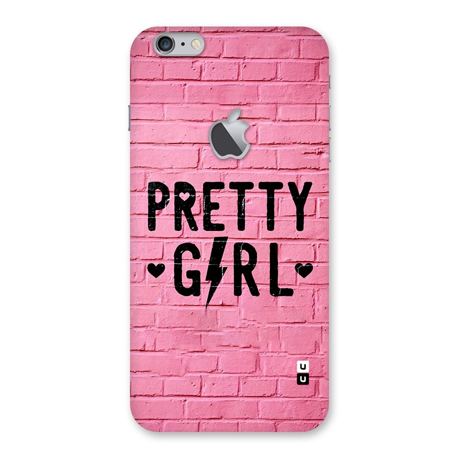 Pretty Girl Wall Back Case for iPhone 6 Plus 6S Plus Logo Cut