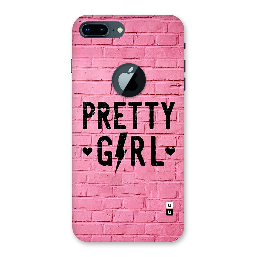 Pretty Girl Wall Back Case for iPhone 7 Plus Logo Cut