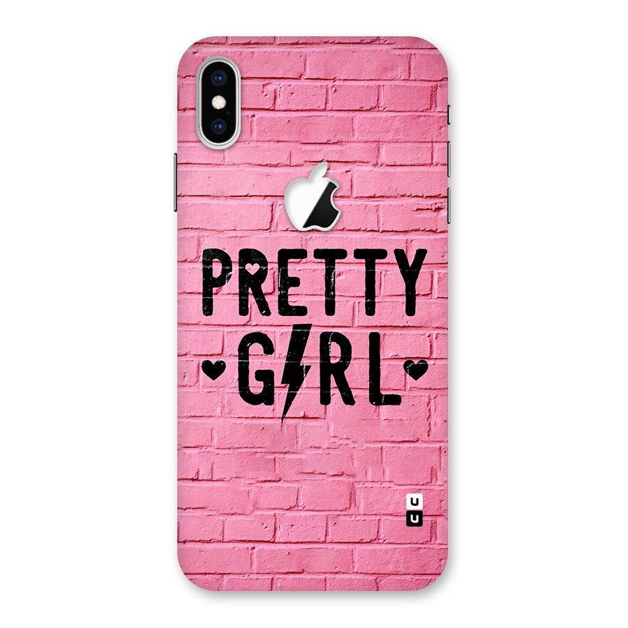 Pretty Girl Wall Back Case for iPhone XS Max Apple Cut