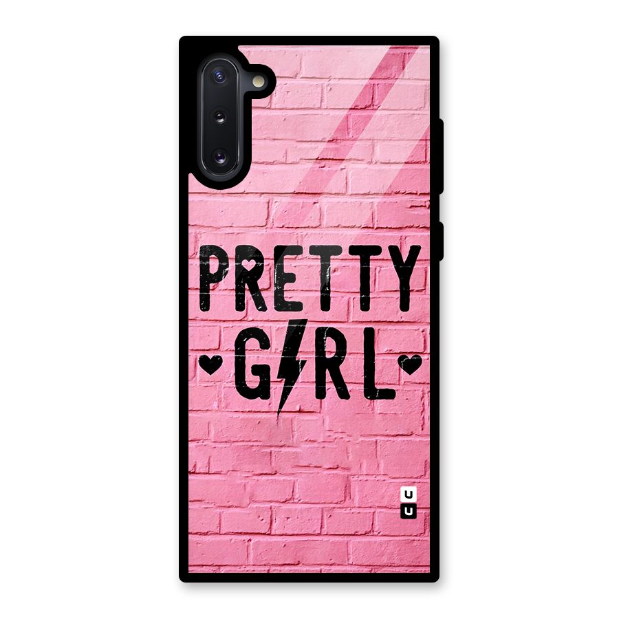Pretty Girl Wall Glass Back Case for Galaxy Note 10