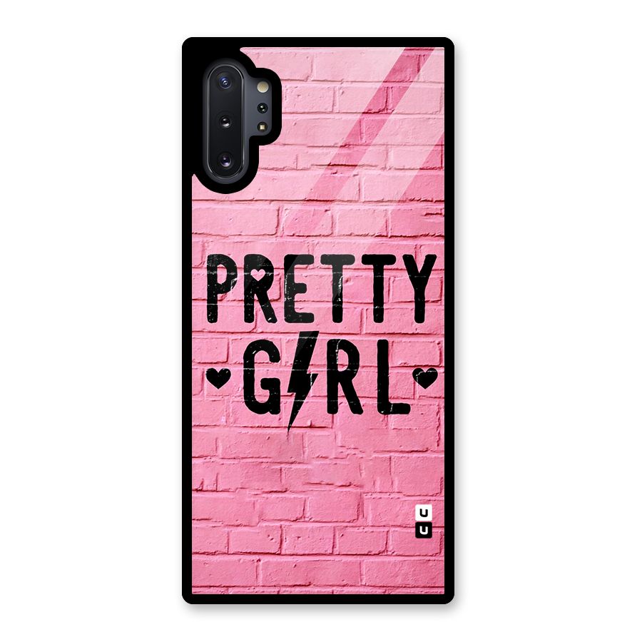 Pretty Girl Wall Glass Back Case for Galaxy Note 10 Plus