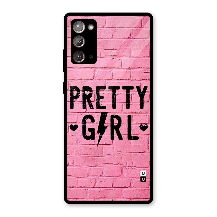 Pretty Girl Wall Glass Back Case for Galaxy Note 20