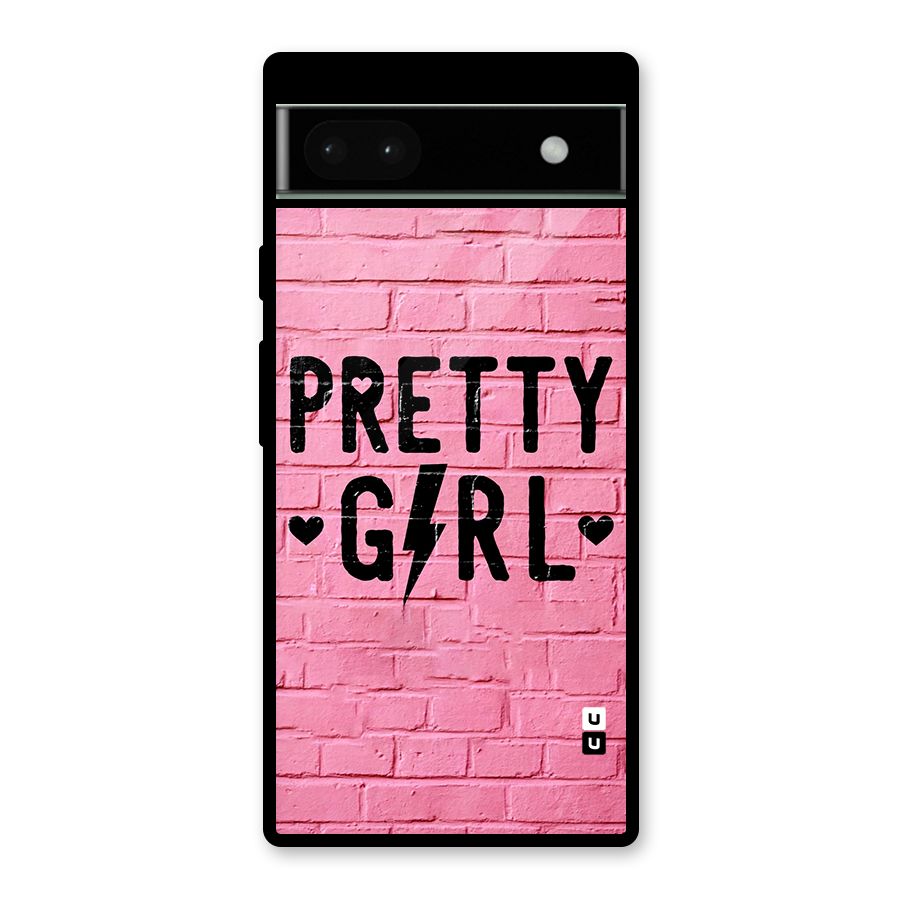Pretty Girl Wall Glass Back Case for Google Pixel 6a