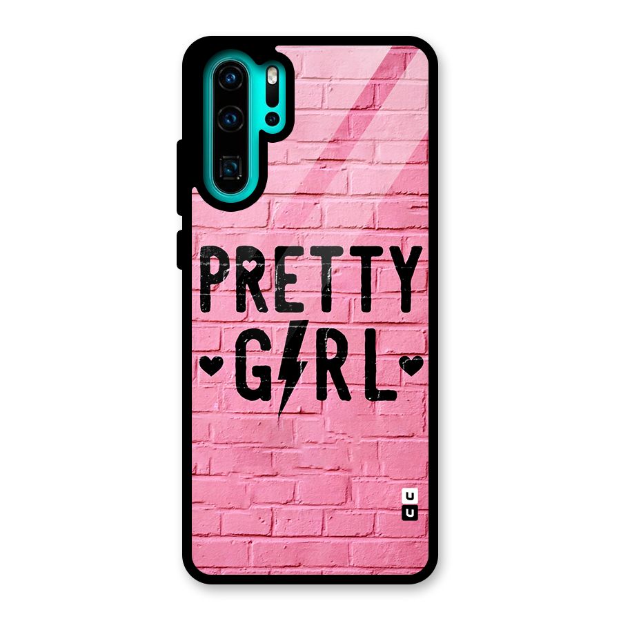 Pretty Girl Wall Glass Back Case for Huawei P30 Pro