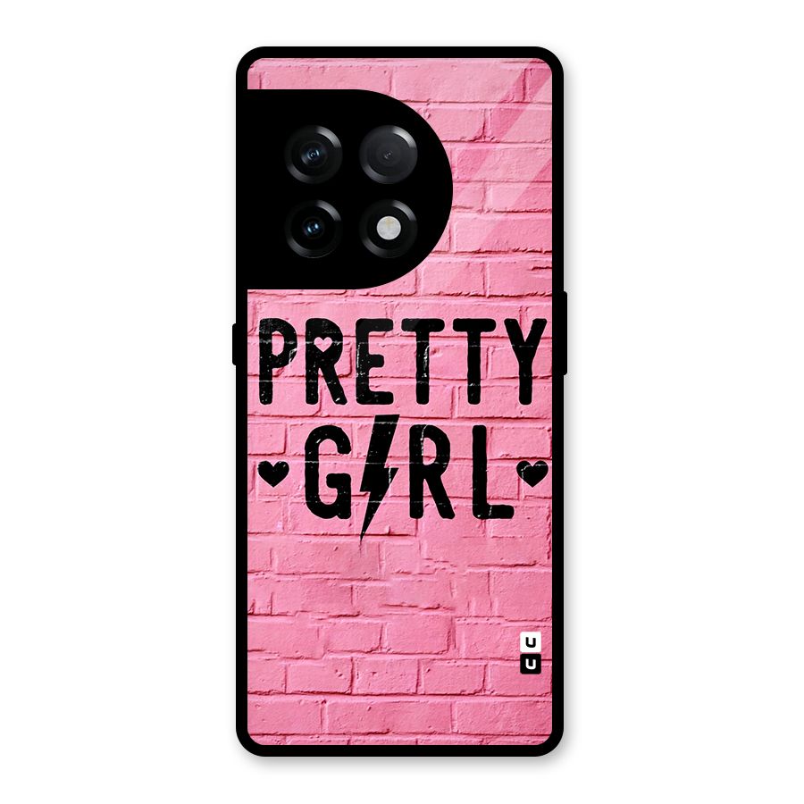 Pretty Girl Wall Glass Back Case for OnePlus 11R