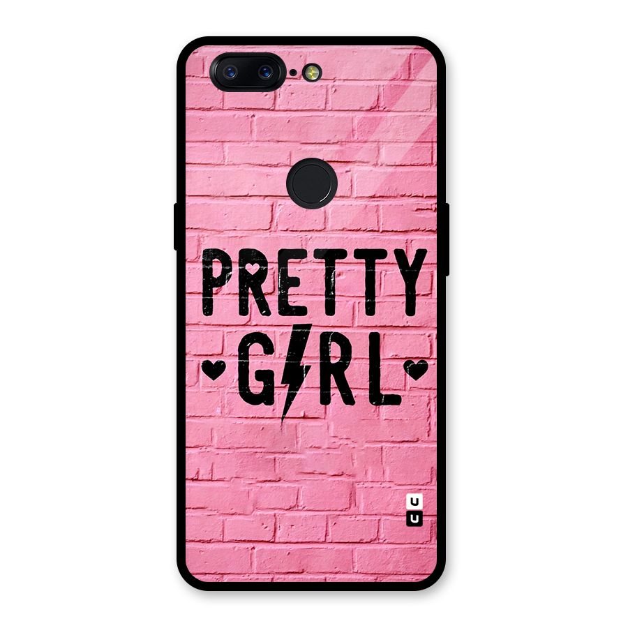 Pretty Girl Wall Glass Back Case for OnePlus 5T