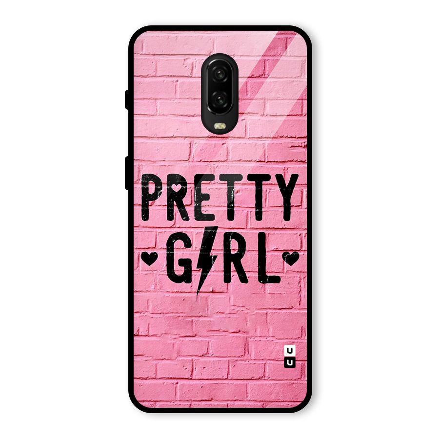 Pretty Girl Wall Glass Back Case for OnePlus 6T