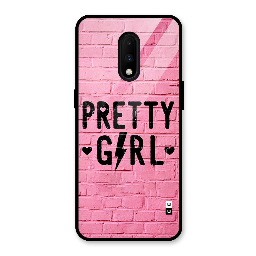 Pretty Girl Wall Glass Back Case for OnePlus 7