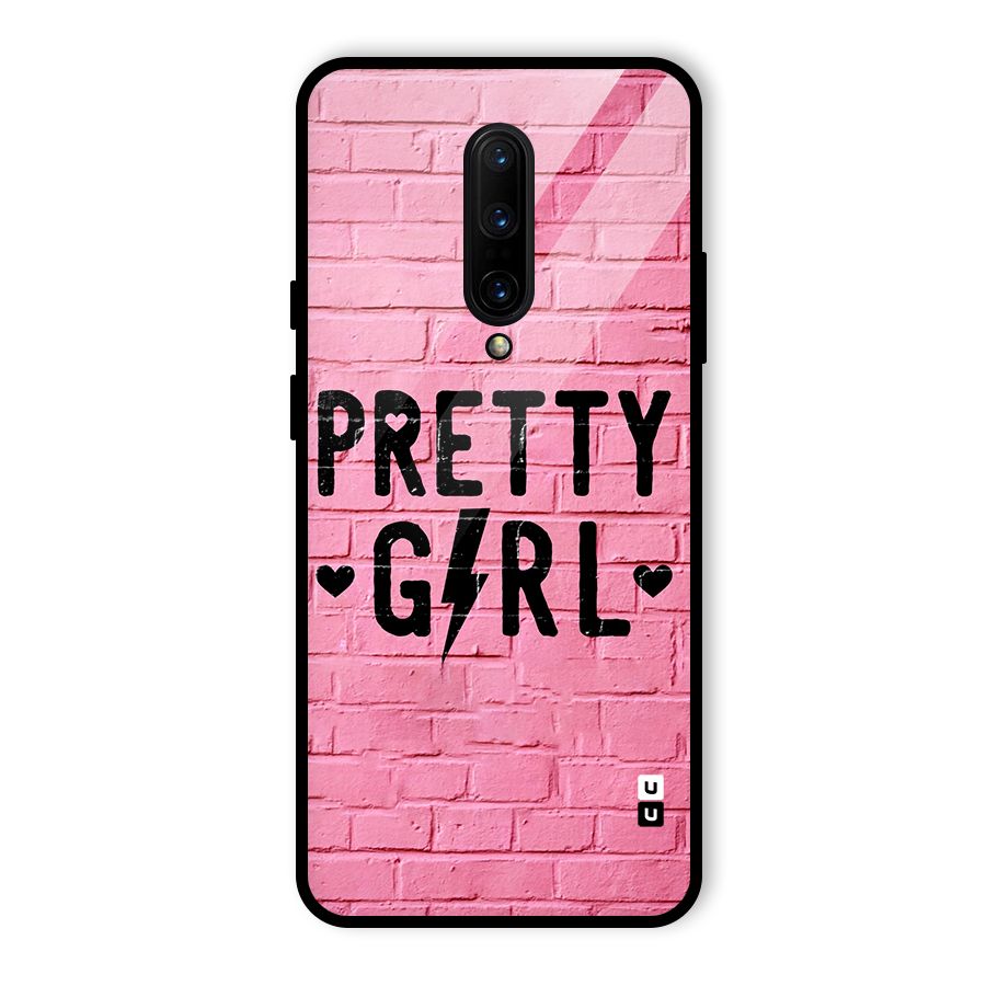 Pretty Girl Wall Glass Back Case for OnePlus 7 Pro