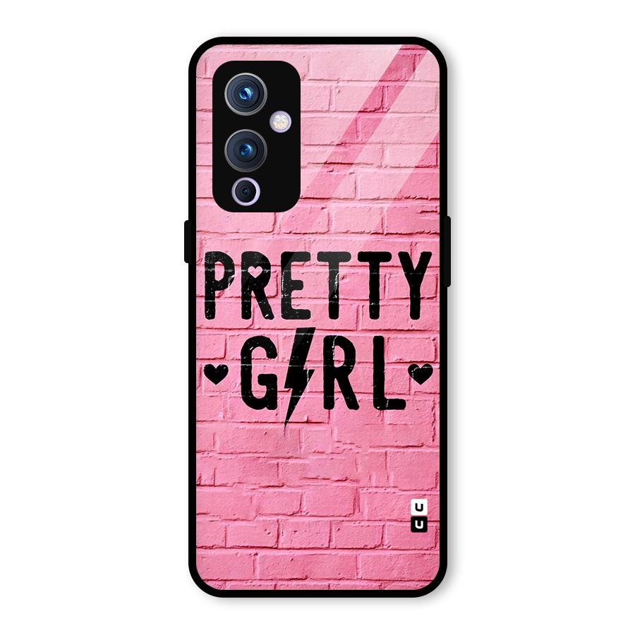 Pretty Girl Wall Glass Back Case for OnePlus 9
