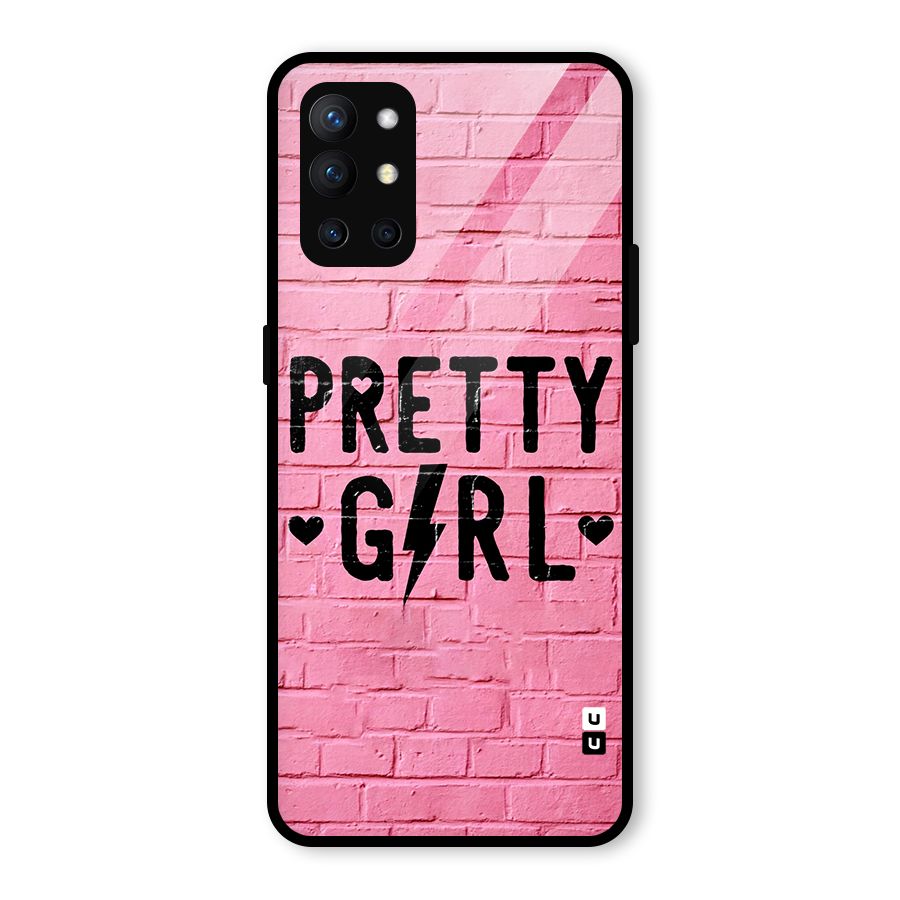 Pretty Girl Wall Glass Back Case for OnePlus 9R