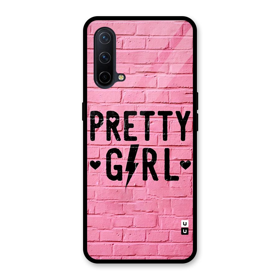 Pretty Girl Wall Glass Back Case for OnePlus Nord CE 5G