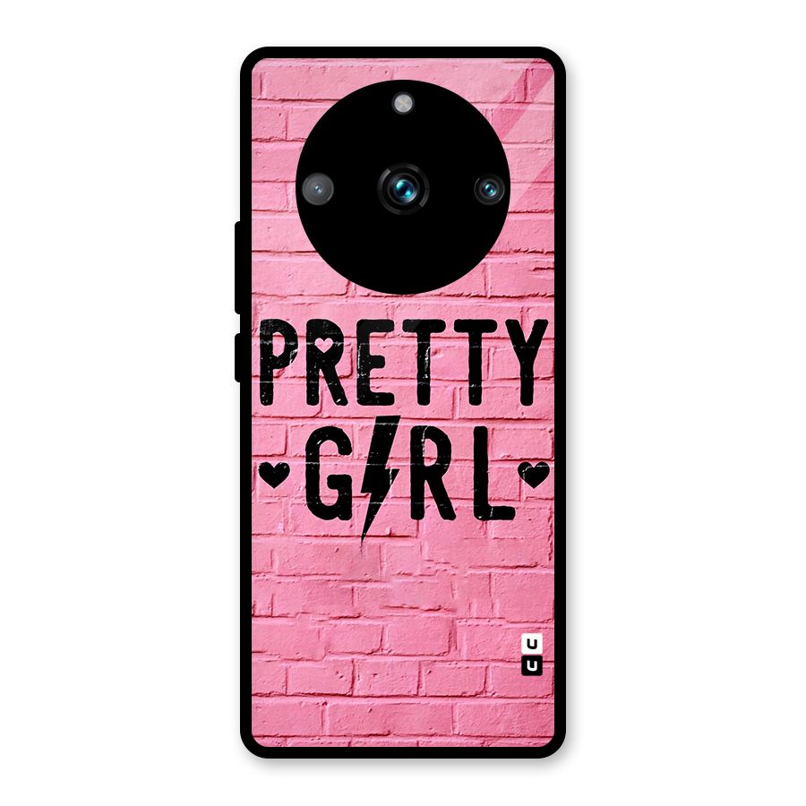 Pretty Girl Wall Glass Back Case for Realme 11 Pro Plus