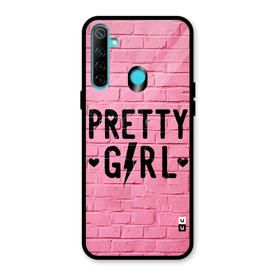 Pretty Girl Wall Glass Back Case for Realme Narzo 10